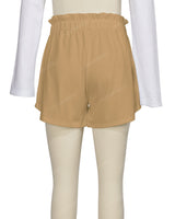 Ruffle Waist Shorts
