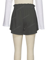 Ruffle Waist Shorts