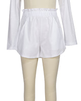 Ruffle Waist Shorts