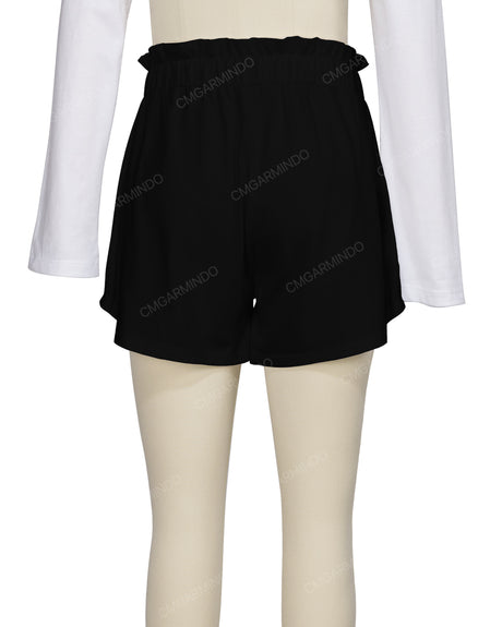 Ruffle Waist Shorts