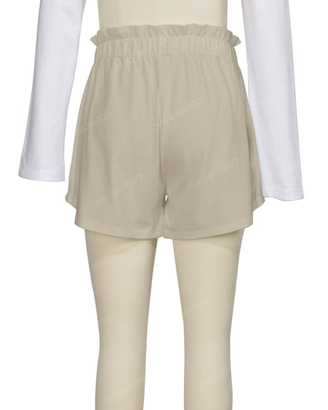 Ruffle Waist Shorts