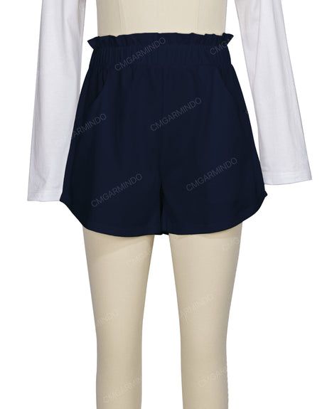 Ruffle Waist Shorts
