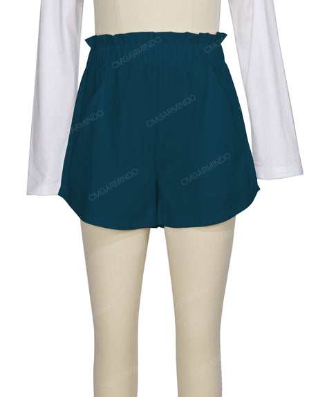 Ruffle Waist Shorts