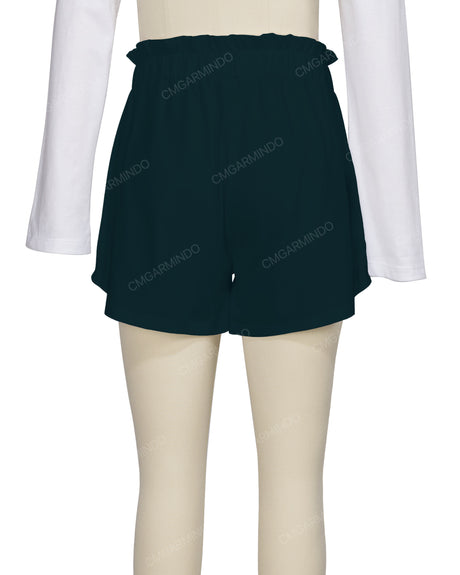 Ruffle Waist Shorts