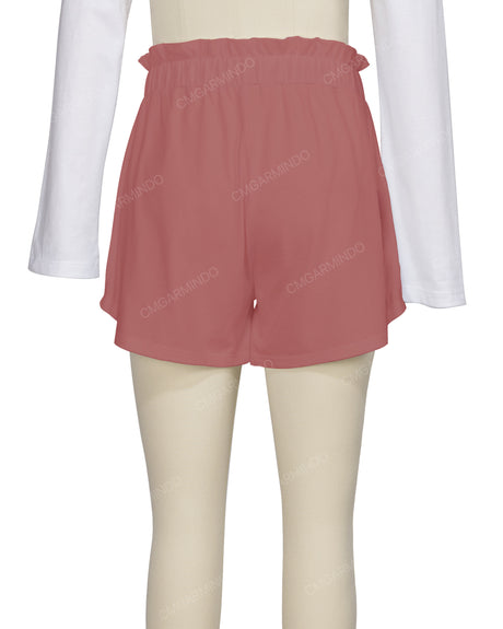 Ruffle Waist Shorts