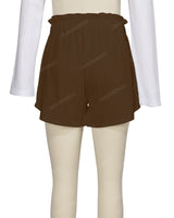 Ruffle Waist Shorts