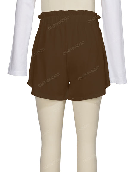 Ruffle Waist Shorts