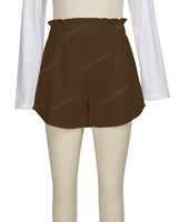 Ruffle Waist Shorts