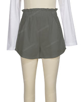 Ruffle Waist Shorts