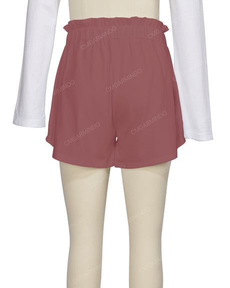 Ruffle Waist Shorts