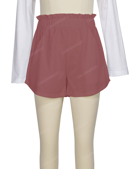 Ruffle Waist Shorts