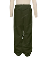 Elastic Folded Hem Sweatpants