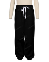 Elastic Folded Hem Sweatpants