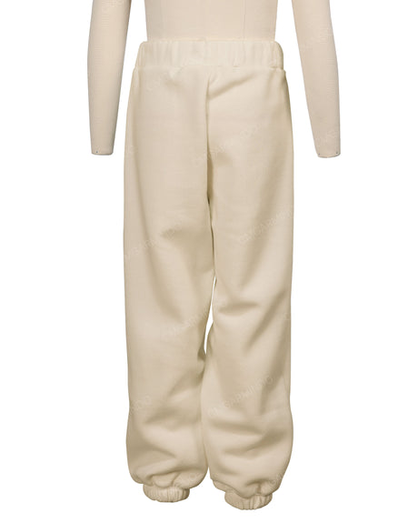 Elastic Folded Hem Sweatpants