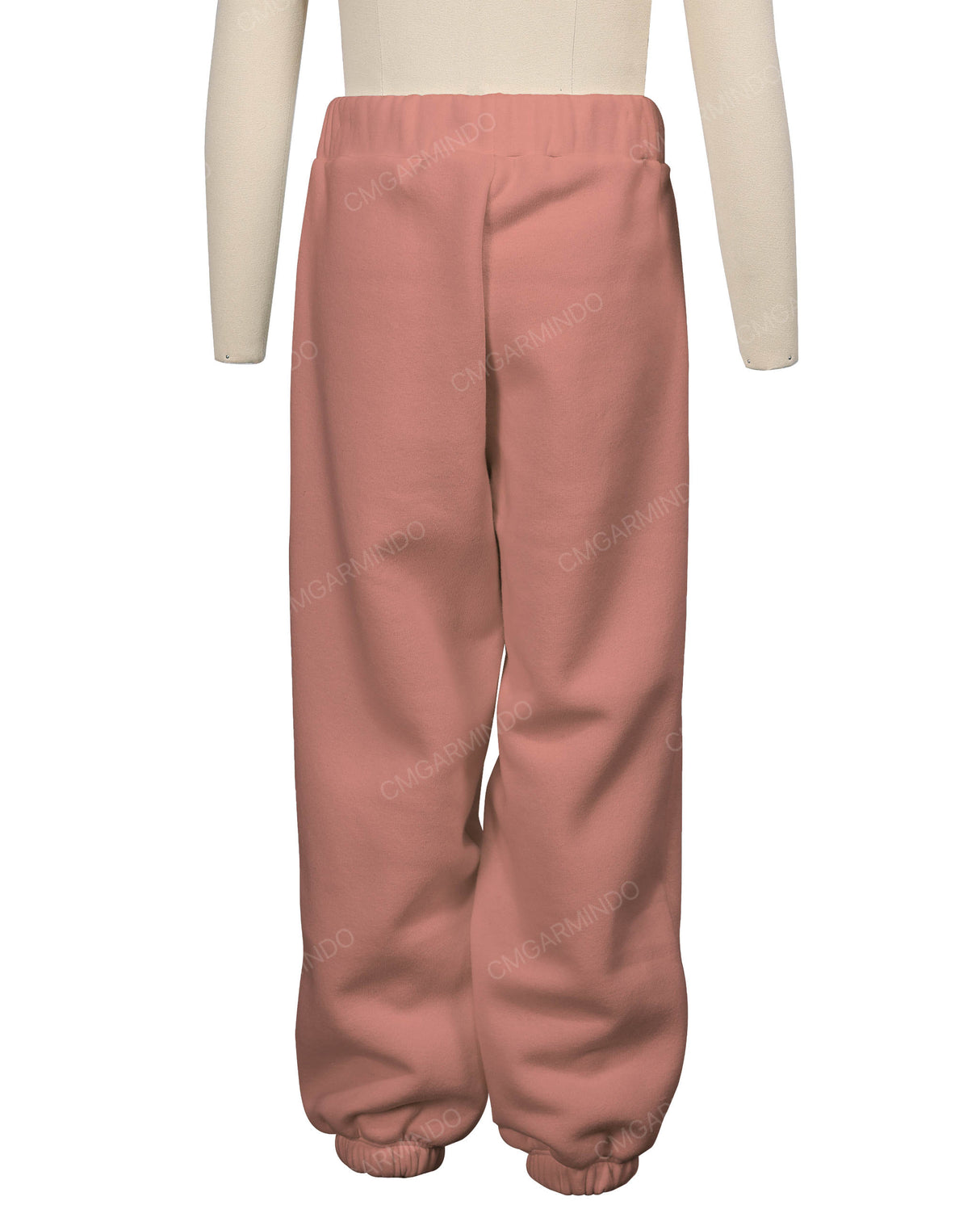 Elastic Folded Hem Sweatpants