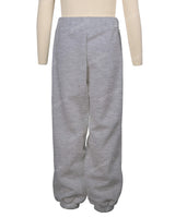 Elastic Folded Hem Sweatpants