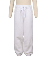 Elastic Folded Hem Sweatpants