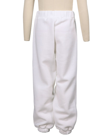 Elastic Folded Hem Sweatpants