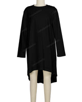 Long Sleeve Asymmetrical Dress