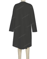 Long Sleeve Asymmetrical Dress