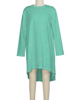 Long Sleeve Asymmetrical Dress