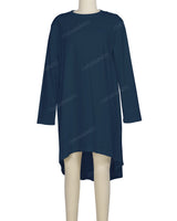 Long Sleeve Asymmetrical Dress
