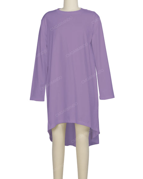Long Sleeve Asymmetrical Dress