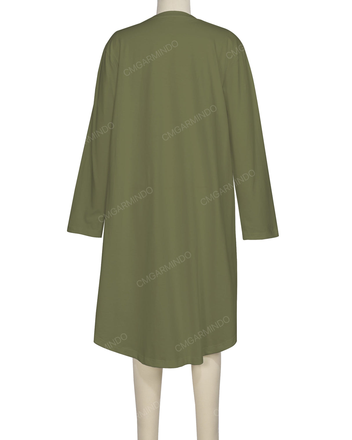 Long Sleeve Asymmetrical Dress