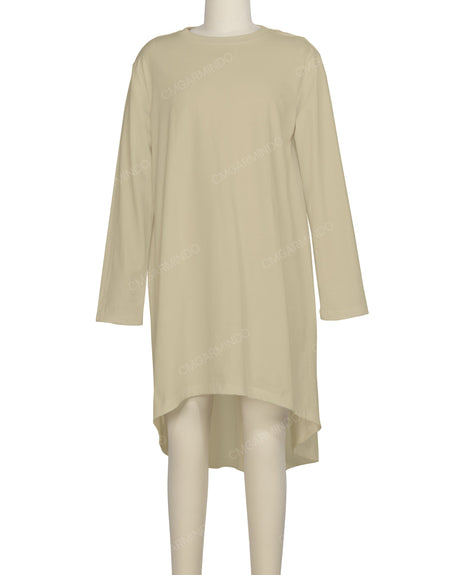 Long Sleeve Asymmetrical Dress
