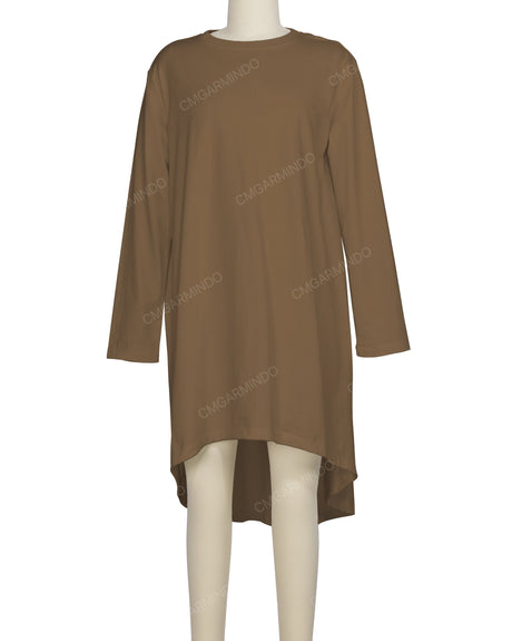 Long Sleeve Asymmetrical Dress