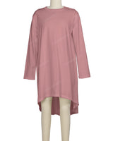 Long Sleeve Asymmetrical Dress