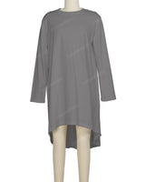 Long Sleeve Asymmetrical Dress