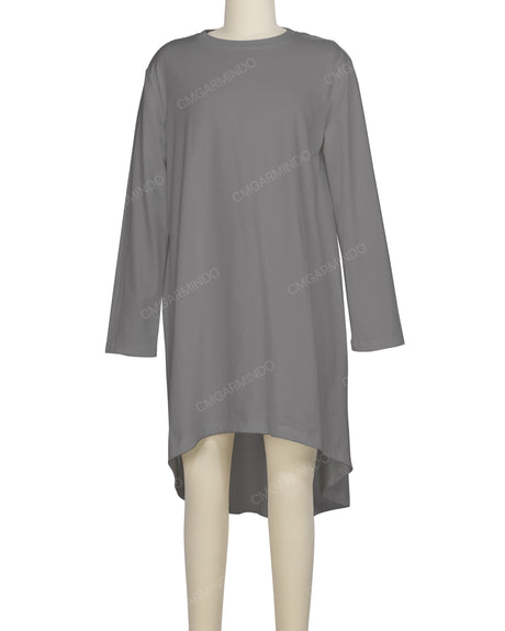 Long Sleeve Asymmetrical Dress