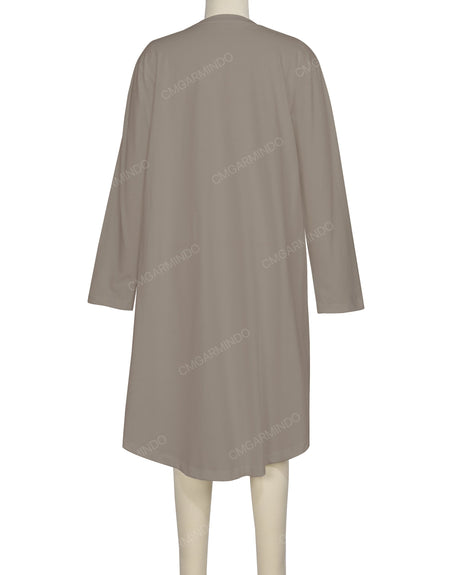 Long Sleeve Asymmetrical Dress