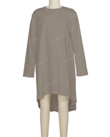 Long Sleeve Asymmetrical Dress