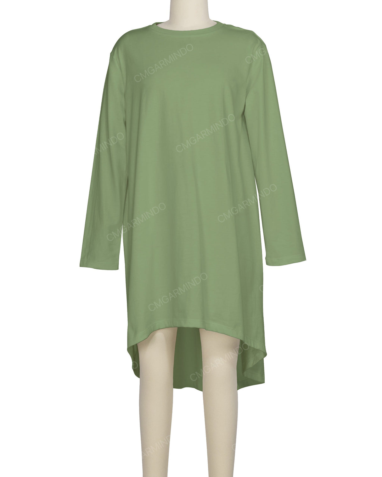Long Sleeve Asymmetrical Dress