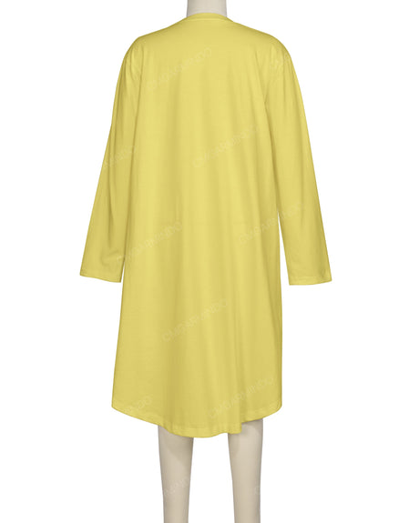 Long Sleeve Asymmetrical Dress