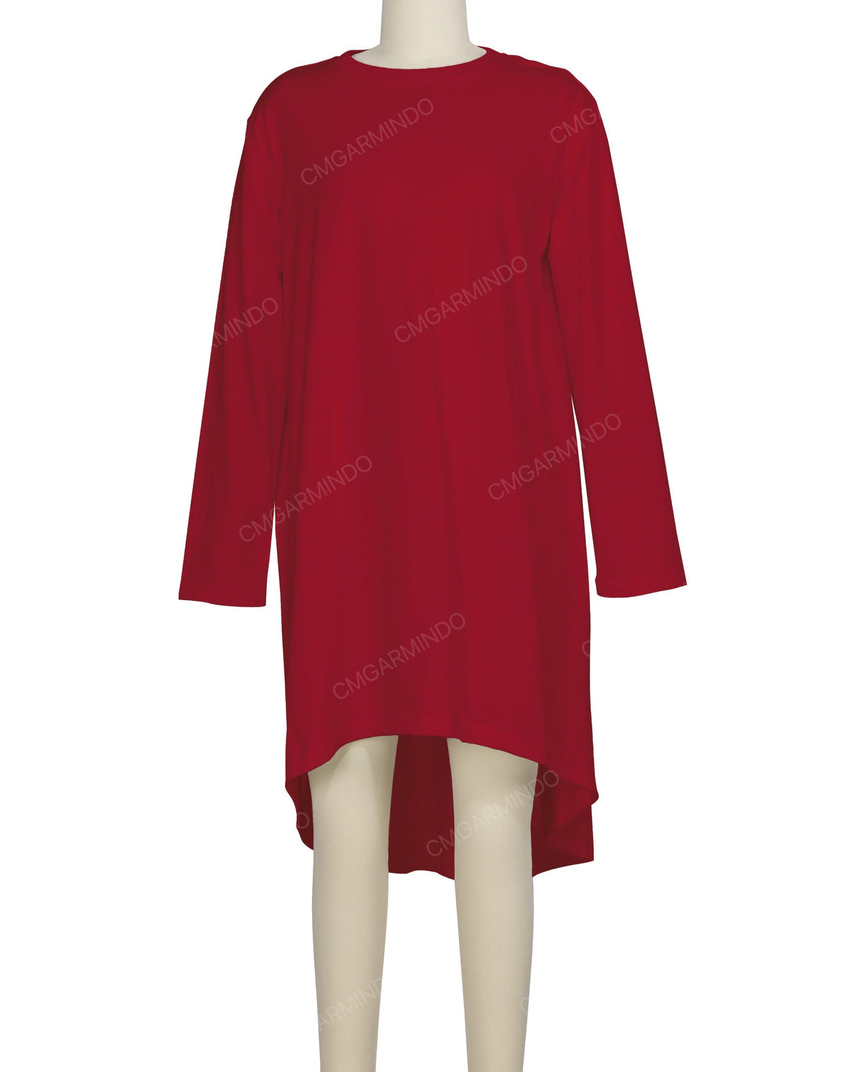 Long Sleeve Asymmetrical Dress