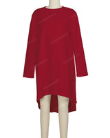 Long Sleeve Asymmetrical Dress