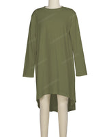 Long Sleeve Asymmetrical Dress
