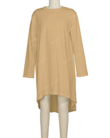 Long Sleeve Asymmetrical Dress
