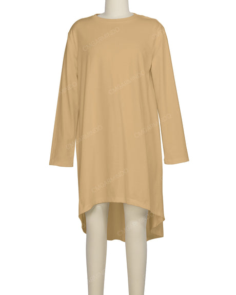 Long Sleeve Asymmetrical Dress