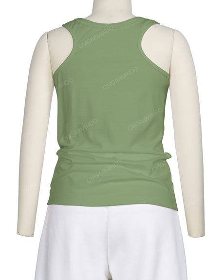 Frill Neck Tank Top