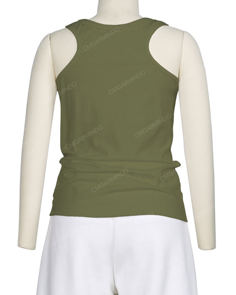 Frill Neck Tank Top