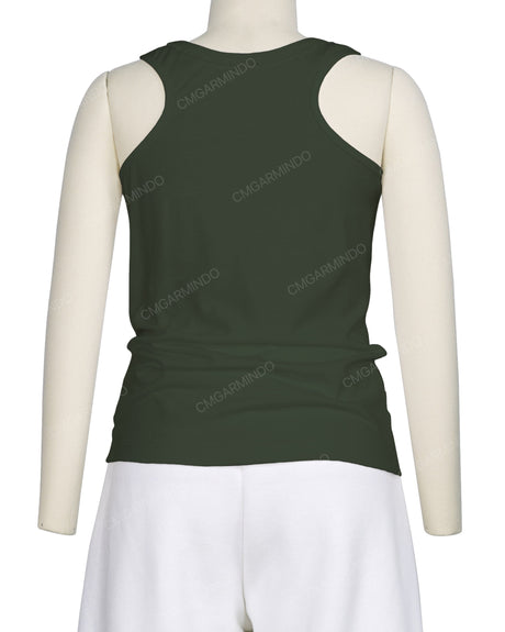 Frill Neck Tank Top
