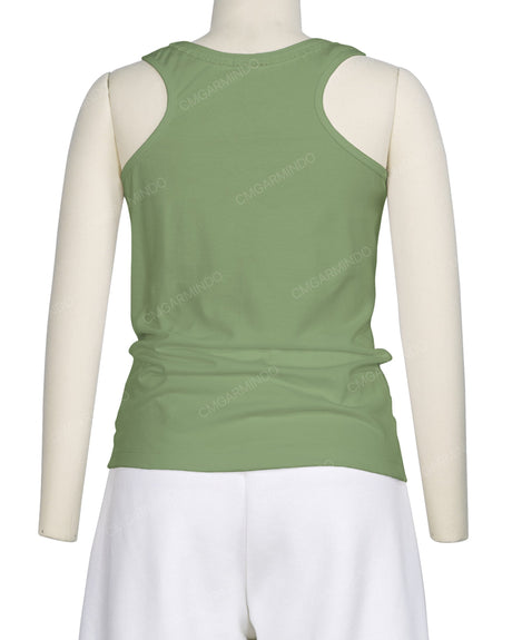 Frill Neck Tank Top