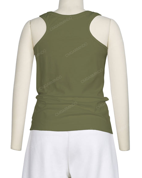 Frill Neck Tank Top