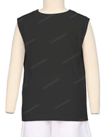 Sleeveless Crew Neck T-Shirt