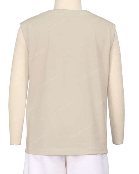 Sleeveless Crew Neck T-Shirt