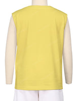 Sleeveless Crew Neck T-Shirt